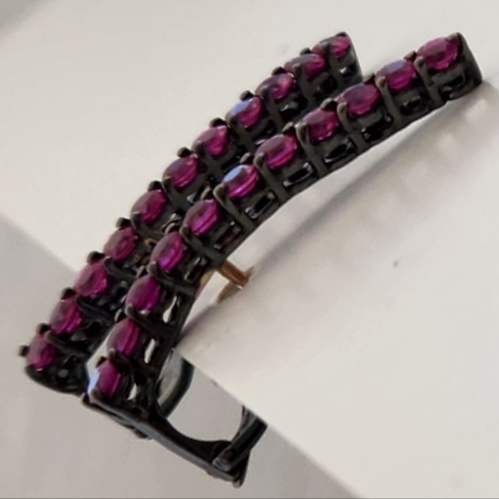 Ruby Ear Climber Pair - image 2